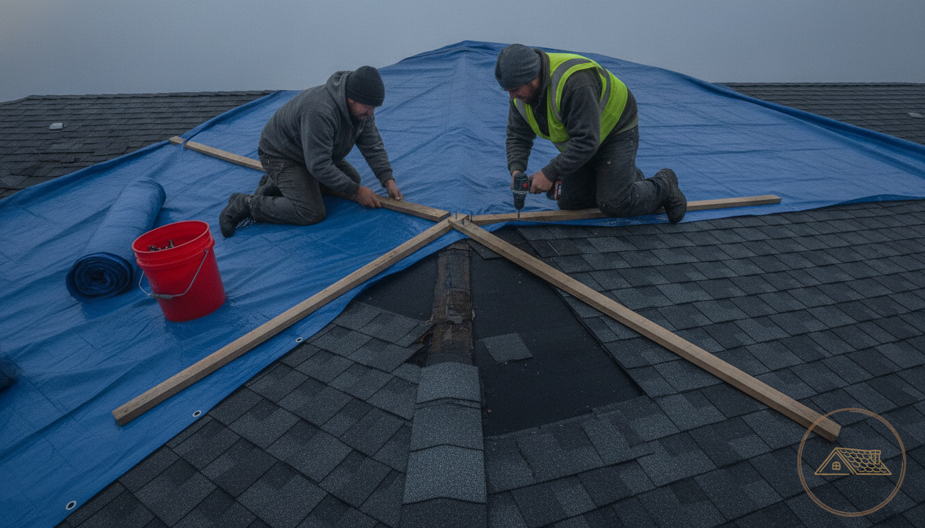 Roof Leak Detection & Emergency Tarping